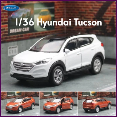 1/36 Hyundai Tucson SUV Coche de Juguete Modelo Welly Diecast Aleación Vehículo Miniatura Tirar Foto 1 de 4
