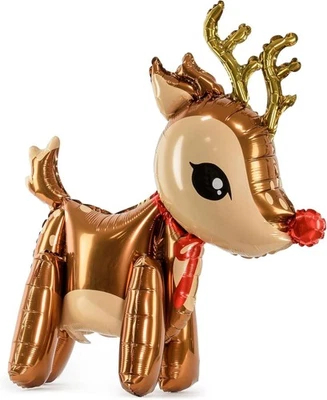 Reindeer Foil Balloon, 50 x 62 cm, Christmas Party Decoration - Image 1 of 3