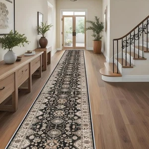 Washable Hallway Runner Rug 3x20: Non Slip Runner Rugs with Rubber Backing So... - Picture 1 of 6
