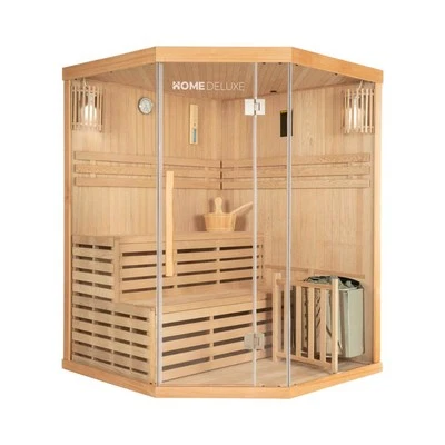 Indoorsauna Sauna Traditionelle Sauna SKYLINE Sicherheitsglas inkl. Ofen - Bild 1 von 4