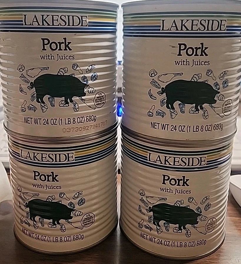 (4)ct Lot Crider Fully Cooked Ground Pork Canned 24oz  Exp. 12/18/2029 Save Prep - Image 1 of 1