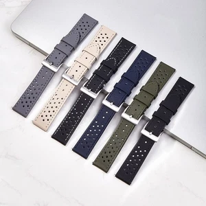 Rally Racing Waterproof Sailcloth Watch Strap 18/20/22mm Quick Release Watchband - Picture 1 of 22