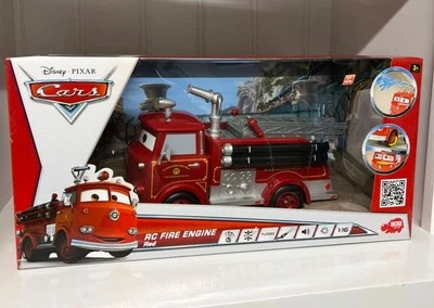 DISNEY PIXAR CARS RED RC FIRE ENGINE TURBO DICKIE DISCONTINUED RARE 1:16 NEW - Image 1 of 4