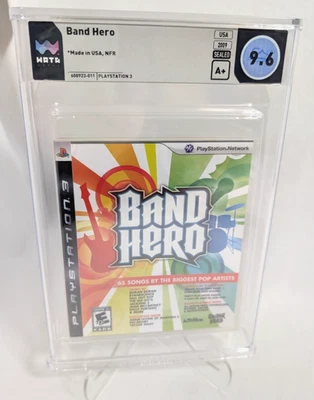 WATA 9.6 Graded SEALED 2009 BAND HERO NFR Playstation 3 PS3 A+ Seal Video Game - Image 1 of 4