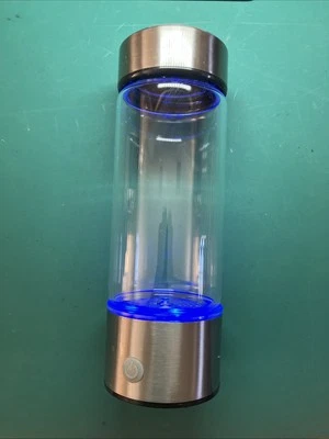 Hydrogen Glass Water Bottle & Portable Water Ionizer. 430 ML. + Cable VERY GOOD. - Image 1 of 4