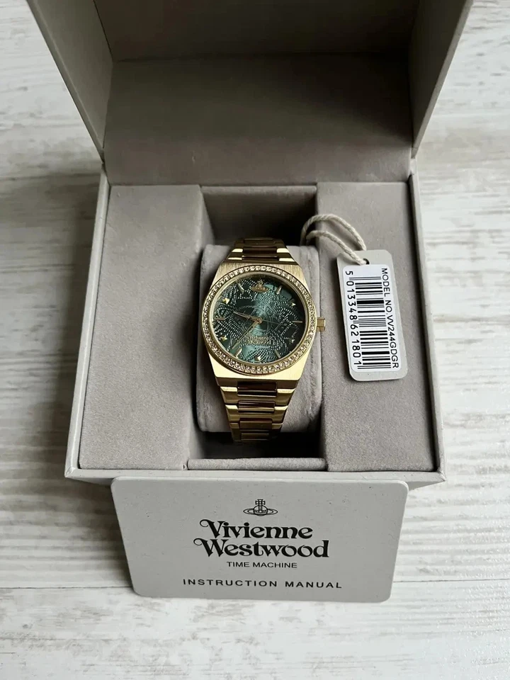 Vivienne Westwood Charterhouse Gold Quartz Watch VV244GDGR Stainless Steel 34mm - Image 1 of 4