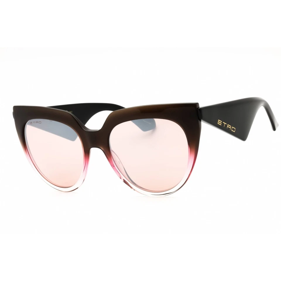ETRO 0003/S 0SOE 2S Sunglasses Brown Fuchsia Frame Pink Silver Lenses 55mm