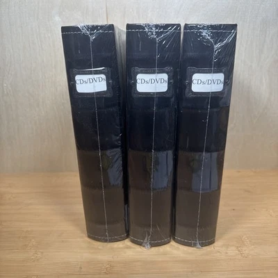 Bellagio-Italia 48 DVD/CD Capacity Tuscany Binder, Black - 3 Pack, 12 Pages Each - Image 1 of 4