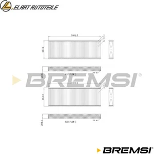 FILTRO ARIA ABITACOLO FC0970 PER CITROEN C-ELYSEE PEUGEOT 301 HMY/HMZ/HMR 1.2L - Foto 1 di 8