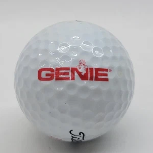 Genie Logo Collectible Golf Ball Titleist DT 2 Piece #2 White Display - Picture 1 of 4