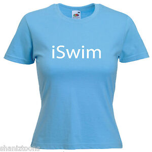 Swim Swimming Ladies Lady Fit T Shirt Size 6 -16 