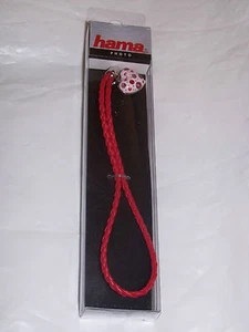 Cinturino per fotocamera Hama con cinturino rosso con ciondolo cuore - Foto 1 di 4