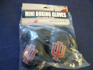 Indiana University Mini Hanging Boxing Gloves Home/Auto Dash IU Spirit Fun Gift - Picture 1 of 2