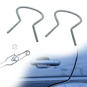 2Pcs Car Door Window Metal Clips Crank Retainer Roll Up Winder Handle Retaining - Imagen 1 de 12