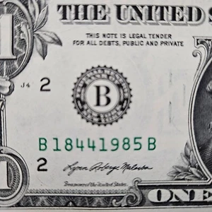 1 Dollar Geburtstagsschein One Dollar Schein 18441985 Stempelglanz (nachstehend 1985) - Bild 1 von 1