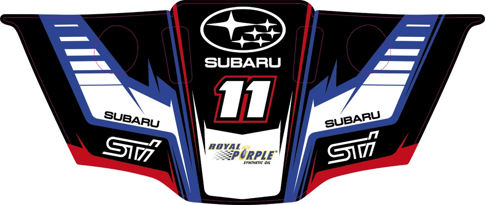 Subaru Skin for Logitech G29 G920 G27 G25 - Custom Vinyl Decal Sticker Graphic - Image 1 of 1