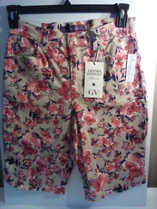 Women's GV Amanda Bermuda Shorts Size 6 Stonewood-windblown Floral - Picture 1 of 5