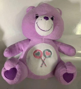 Care Bears Share Bear 13" Lollipops Lavender  2015 Plush Free Ship USA - Picture 1 of 7