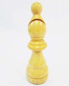 Juego de Ajedrez Bishop Pieza de Repuesto Madera Beige Natural 5 1/2"X2" - Imagen 1 de 2