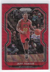 2020-21 Panini Prizm Jeff Teague #42 Ruby Wave Prizms Hawks - Picture 1 of 2