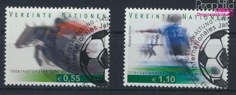 ONU - Viena 441-442 (edición completa) bien usado/cancelado 2005 interno (10046317 Foto 1 de 1