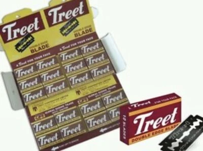 240 Treet Carbon Black Beauty doble filo afeitadora de seguridad hoja de afeitar paquete económico Foto 1 de 3