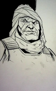 Dengar Bounty Hunter Star Wars Original MATT HEBB Hand Inked Comic Art - Bild 1 von 2