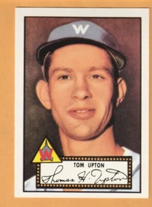 Tom Upton Washington Senators 1983 Topps 1952 Reprint #71 USC Trojans - Bild 1 von 2