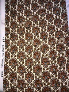 Tissu ancien, cretonne provençale , larg 23 cm x H 175 cm réf A670 - Picture 1 of 2