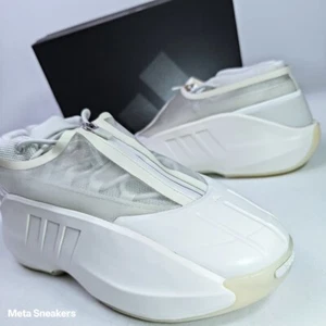 Adidas US 13 Men's White Chalk Grey Basketball Retro Crazy IIInfinity IH2663 New - Picture 1 of 21