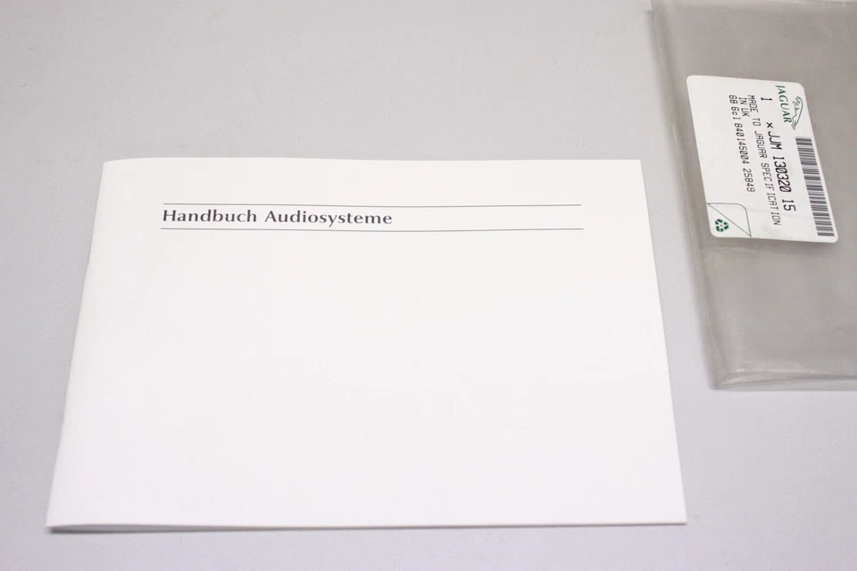 ORIGINAL JAGUAR XJ Audiosysteme Handbuch JJM13032015 OVP - Image 1 of 1