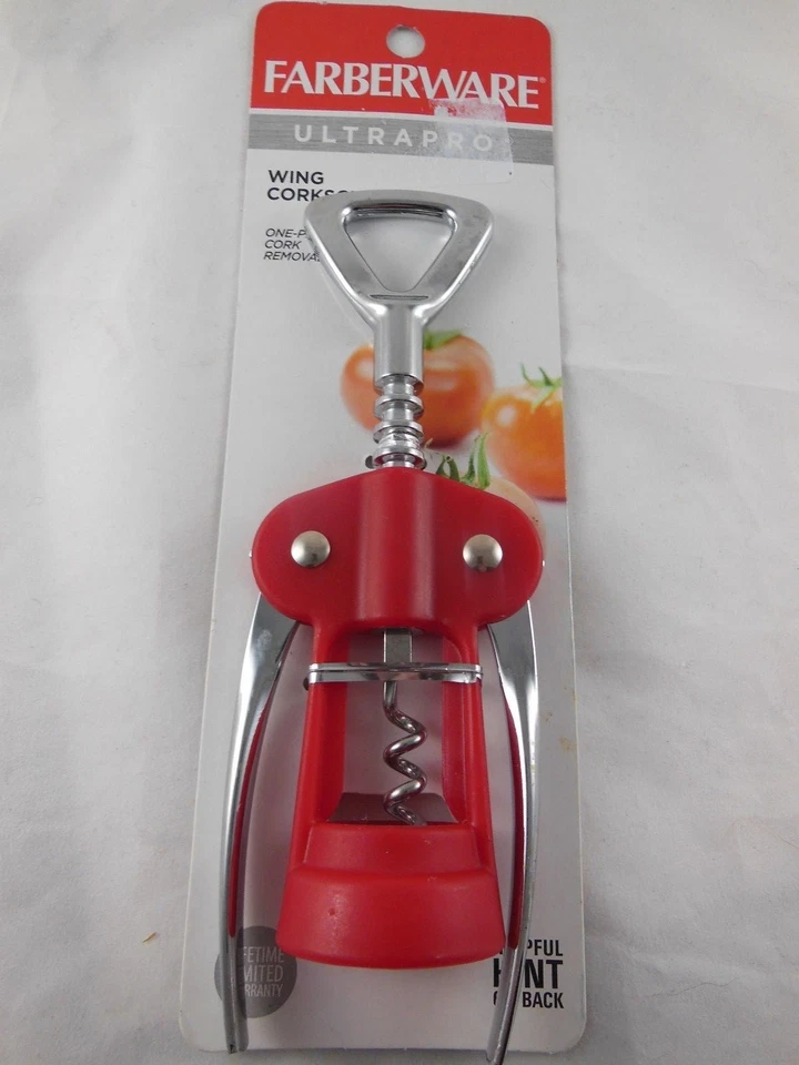 Sacacorchos Farberware Ultrapro Wing, rojo Foto 1 de 1