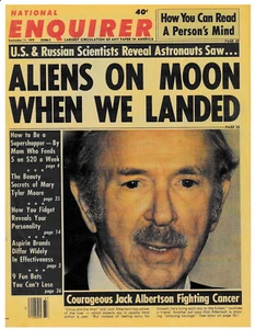 "ALIENS ON MOON WHEN WE LANDED" feature in NATIONAL ENQUIRER Sept. 11, 1979 - Picture 1 of 1