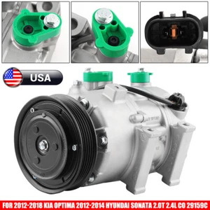 A/C AC Compressor For 2012 2013 2014 2015-2018 Kia Optima 2.0L 2.4L CO 29159C - Picture 1 of 8