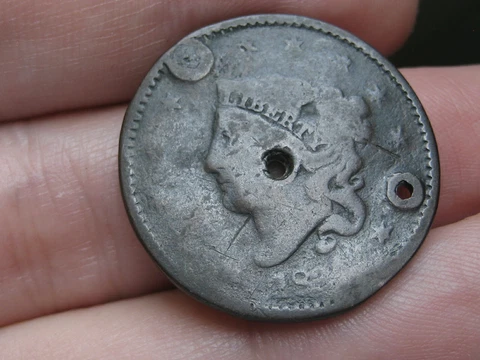 1834 Matron Head Large Cent Penny- Large 8, Small Stars Cover