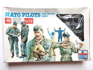 ESCI/ERTL 1:72 Nato Pilots and Ground Crew Model 48 Figure Kit 243 SEALED - Picture 1 of 2