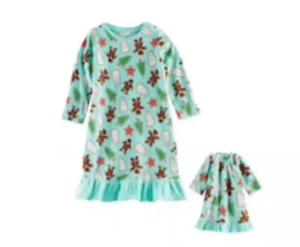 Neu mit Etikett Jammies für Ihre Familien Urlaub Cookies Nachthemd mit passendem Puppenkleid - 2T - Bild 1 von 1