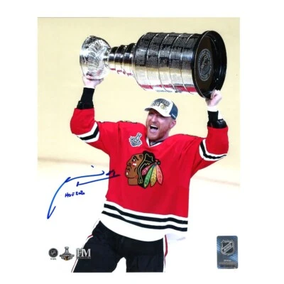 Foto 8x10 firmada por Marian Hossa Chicago Blackhawks - Salón de la fama 2020 - 70481 Foto 1 de 2