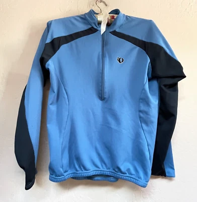 Pearl Izumi Womens Half Zip Cycling Jersey Pullover Jacket Medium Blue Pockets - Image 1 of 4