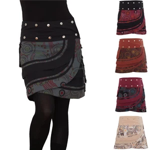 Snap Wrap Skirt, One Size, Skirt Holiday Goa Casual No 181 - Picture 1 of 34
