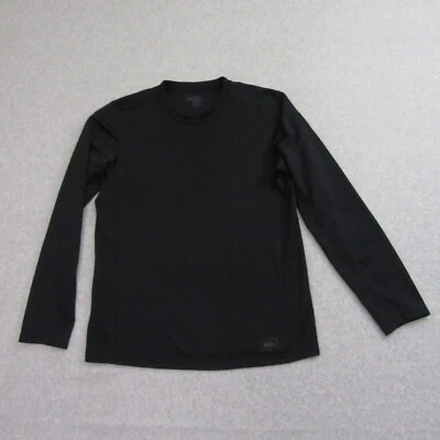 REI Mens Long Sleeve Shirt M Black Active Lightweight Baselayer Crewneck - Image 1 of 4