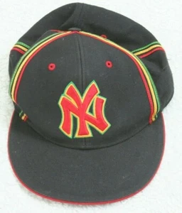 Twins Enterprise Black Baseball Hat Cap Acrylic Wool Fitted 7 1/2 Yankees WS492 - Picture 1 of 6