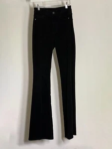 MASSIMO DUTTI VELVET HIGH-WAIST SKINNY FLARE NEEDLECORD TROUSERS | 6 | RRP £120 - Picture 1 of 2