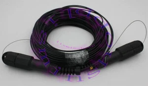 500M LC-LC UPC SM Duplex Armored Field TPU Optical Patch Cord Waterproof Head - Afbeelding 1 van 1