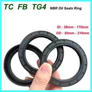 TC FB Skeleton Oil Seal Ring ID 38-170mm NBR Rubber Rotary Shaft Double Lip Ring - Picture 1 of 17