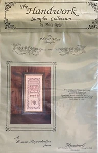 Handwork Samplers FLORAL VINE Sampler Cross Stitch Pattern Chart by Mary Riggs - Picture 1 of 3