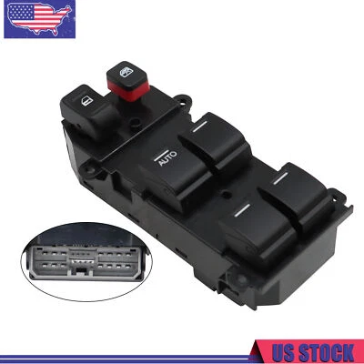 Interruptor de puerta ventana eléctrica maestro negro Honda Fit 2009-2012 2013 2014 nuevo  Foto 1 de 4