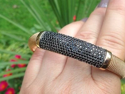 BRAZALETE BRAZALETE BRONCE ITALIA COLOR ROSA BRONCE 3,00 CT ESPINELA NEGRA $148,00 Foto 1 de 4