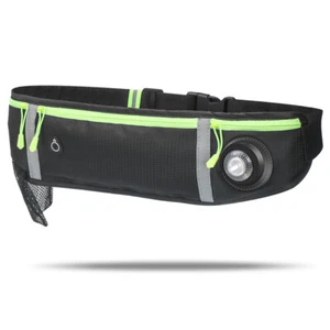 Outdoor Waist Bag LED Lights Lighweight Reflective Design Hip Bag for Running B - Picture 1 of 12