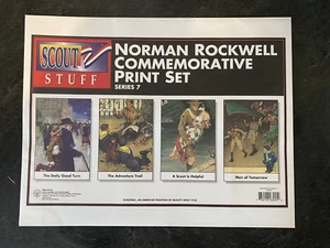 Vintage 1996 Boy Scouts Norman Rockwell Commemorative Print Set - Series 7 - Picture 1 of 12